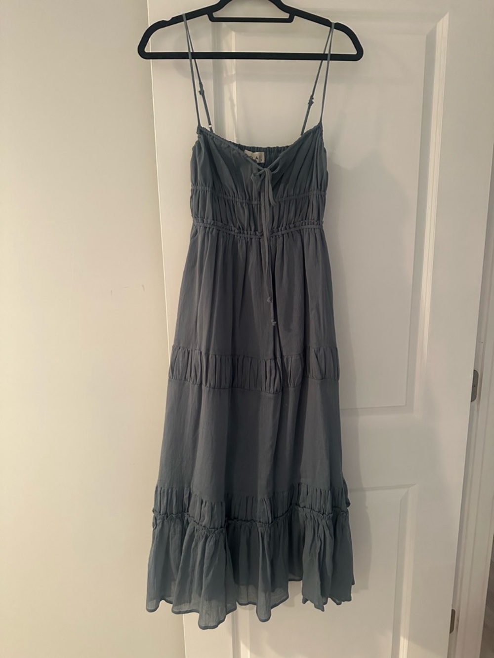 Brand new dusty blue maxi dress